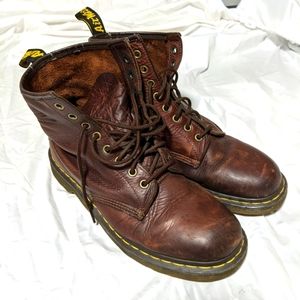 Dr. Martens Distressed Brown 1460 Combat Boots